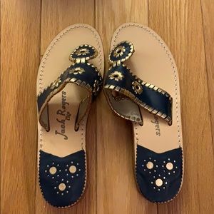 NWT Jack Rogers Nantucket Gold Sandals